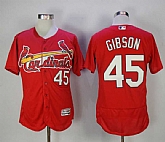 St. Louis Cardinals #45 Bob Gibson Red Flexbase Collection Stitched Jersey,baseball caps,new era cap wholesale,wholesale hats